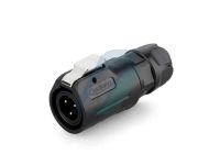 Cnlinko LP12 125V 5A 3 Pin Male IP67 Waterproof Power Connector Plastic Shell Solder Terminal