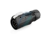 Cnlinko LP12 125V 5A 5 Pin Male IP67 Waterproof Power Connector Plastic Shell Solder Terminal