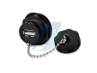 Cnlinko YU-USB USB 2.0 Female-Female Coupler IP67 With Cap
