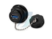 Cnlinko YU-USB USB 3.0 Female-Female Coupler IP67 With Cap