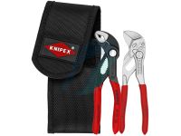 Knipex Mini pliers set in belt tool pouch  (self-service card/blister)