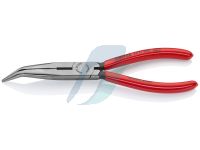 Knipex Snipe Nose Side Cutting Pliers (Stork Beak Pliers) plastic coated black atramentized 200 mm (self-service card/blister)