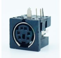 Spectra 6 Pin Mini DIN Female Right Angle (Plastic Body)