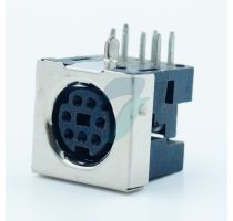 Spectra 7 Pin Mini DIN Female Right Angle (Metal Body)