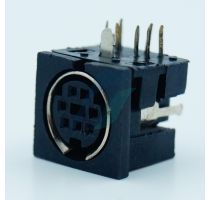 Spectra 7 Pin Mini DIN Female Right Angle (Plastic Body)