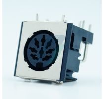 Spectra 8 Pin DIN Female PCB Right Angle