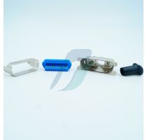 Spectra 24 Pin Centronics Solder Male With Metal Middle Entry Dust Cover
