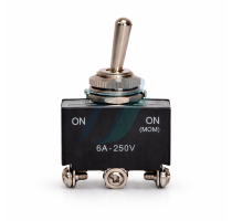 Gilard Toggle Switch 6 AMP, DPDT ON-ON(MOM)