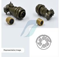 Allied 6 Pin Cable Straight Circular Threaded Coupling Male Connector