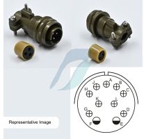 Allied 11 Pin Cable Straight Circular Threaded Coupling Male Connector