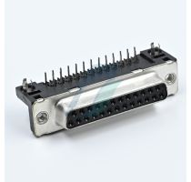 Amphenol FCI 25 Pin D-Sub Female Right Angle Delta Type W/O Stud & Nut