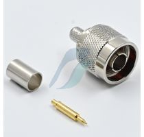 Amphenol 50Ω Straight Cable Mount N Connector Plug RG58/U