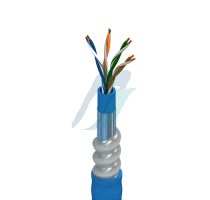 Belden DataTuff® Cat 5e, 4 Bonded-Pr #24 Sol BC, PO Ins, PVC Jkt, AIA Armor, PVC Jkt, CMG CM