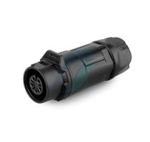 Cnlinko LP12 125V 5A 5 Pin Female IP67 Waterproof Power Connector Plastic Shell Solder Terminal