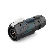 Cnlinko LP12 125V 5A 6 Pin Male IP67 Waterproof Power Connector Plastic Shell Solder Terminal