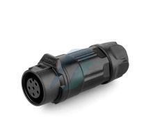 Cnlinko LP12 125V 5A 6 Pin Female IP67 Waterproof Power Connector Plastic Shell Solder Terminal