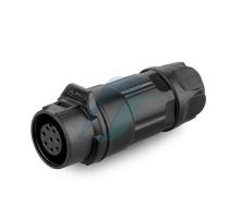 Cnlinko LP12 125V 5A 8 Pin Female IP67 Waterproof Power Connector Plastic Shell Solder Terminal