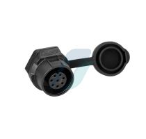 Cnlinko LP12 125V 5A 8 Pin Female Panel IP67 Waterproof Power Connector Plastic Shell Solder Terminal