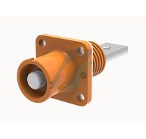 1 Pin Energy Storage Male Panel (Orange) 200AMP