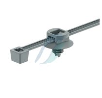 HellermannTyton T30RFT5 2-Piece Fixing Tie with Fir Tree 150mm x 3.5mm Grey