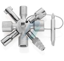 Knipex TwinKey Control Cabinet Key for all standard cabinets and shut-off systems 92 mm