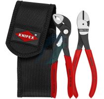 Knipex Mini pliers set in belt tool pouch 2 parts (self-service card/blister)