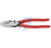 Knipex 09 01 240 SB Lineman's Pliers American style with non-slip plastic coating black atramentized 240 mm (self-service card/blister)