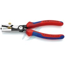 Knipex StriX Insulation strippers with cable shears with multi-component grips black atramentized 180 mm