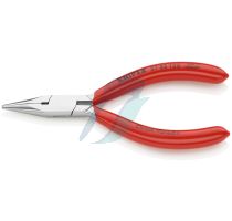 Knipex Flat Nose Pliers for precision mechanics plastic coated chrome-plated 125 mm