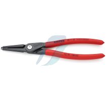 Knipex 48 11 J3 Precision Circlip Pliers for internal circlips in bore holes with non-slip plastic coating grey atramentized 225 mm