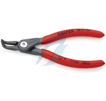 Knipex 48 21 J01 Precision Circlip Pliers for internal circlips in bore holes with non-slip plastic coating grey atramentized 130 mm