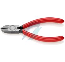Knipex Diagonal Cutter for electromechanics plastic coated black atramentized 125 mm