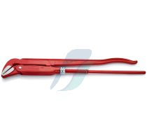 Knipex Pipe Wrench 45° red powder-coated 570 mm