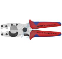 Knipex Pipe Cutter for composite pipes and protective tubes with multi-component grips galvanized 210 mm (self-service card/blister)