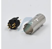 Spectra 4 Pin Mini DIN Male Moulded (Gold Plated)