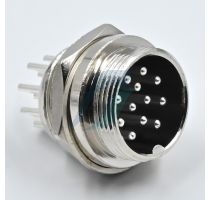 Spectra 12 Pin Mini Round Shell Male Panel Type [19MM]