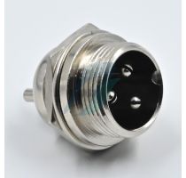 Spectra 3 Pin Mini Round Shell Male Panel Type