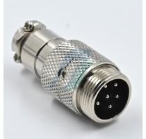Spectra 6 Pin Mini Round Shell Male Cable Type