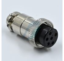 Spectra 6 Pin Mini Round Shell Female Cable Type [12MM]