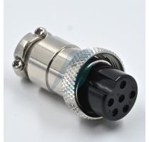 Spectra 6 Pin Mini Round Shell Female Cable Type