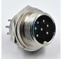 Spectra 7 Pin Mini Round Shell Male Panel Type