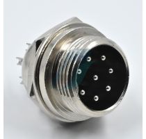 Spectra 8 Pin Mini Round Shell Male Panel Type