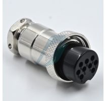 Spectra 9 Pin Mini Round Shell Female Cable Type