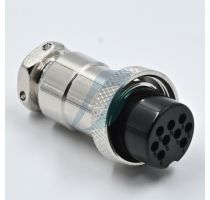 Spectra 9 Pin Mini Round Shell Female Cable Type [19MM]