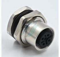 Spectra M12-4FB 4 Pin M12 Female Bulkhead