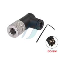 Spectra 4 Pin Female Right Angle Plastic Plug With Screw