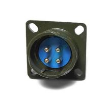 Spectra 4 Pin Y2M Male Panel Type Military Circular Connector 4 Holes Flange