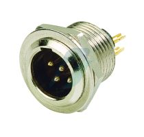 Spectra 3 Pin Mini XLR Panel Male Connector
