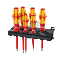 Wera 160 i/6 Rack Screwdriver set Kraftform Plus Series 100 + Rack, 6 pieces