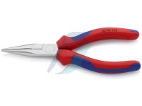Knipex Snipe Nose Side Cutting Pliers (Radio Pliers) with multi-component grips chrome-plated 160 mm (self-service card/blister)